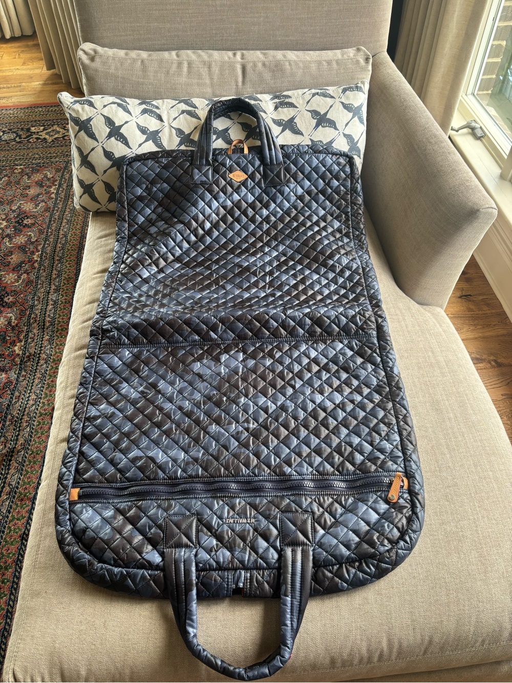 MZ Wallace Quilted Garment Bag